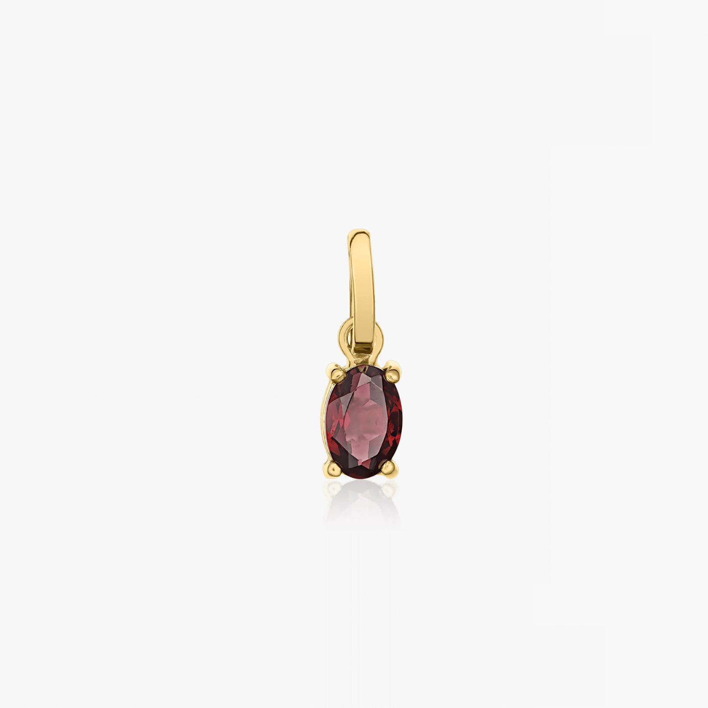 Pandantiv din aur Red Sparkle - Rodolit - Indira