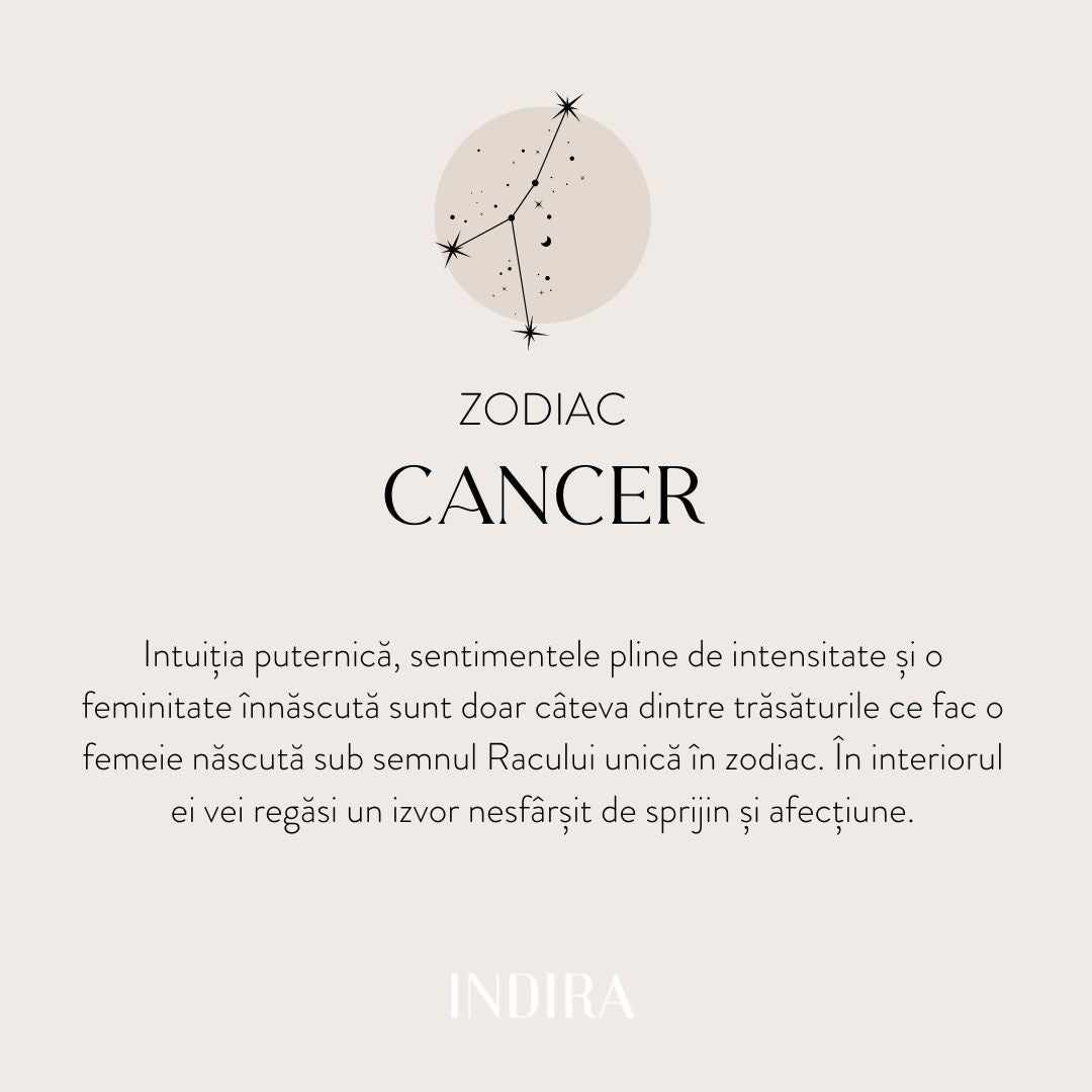 Silver Zodiac Ezüst Nyaklánc - Rák - Indira