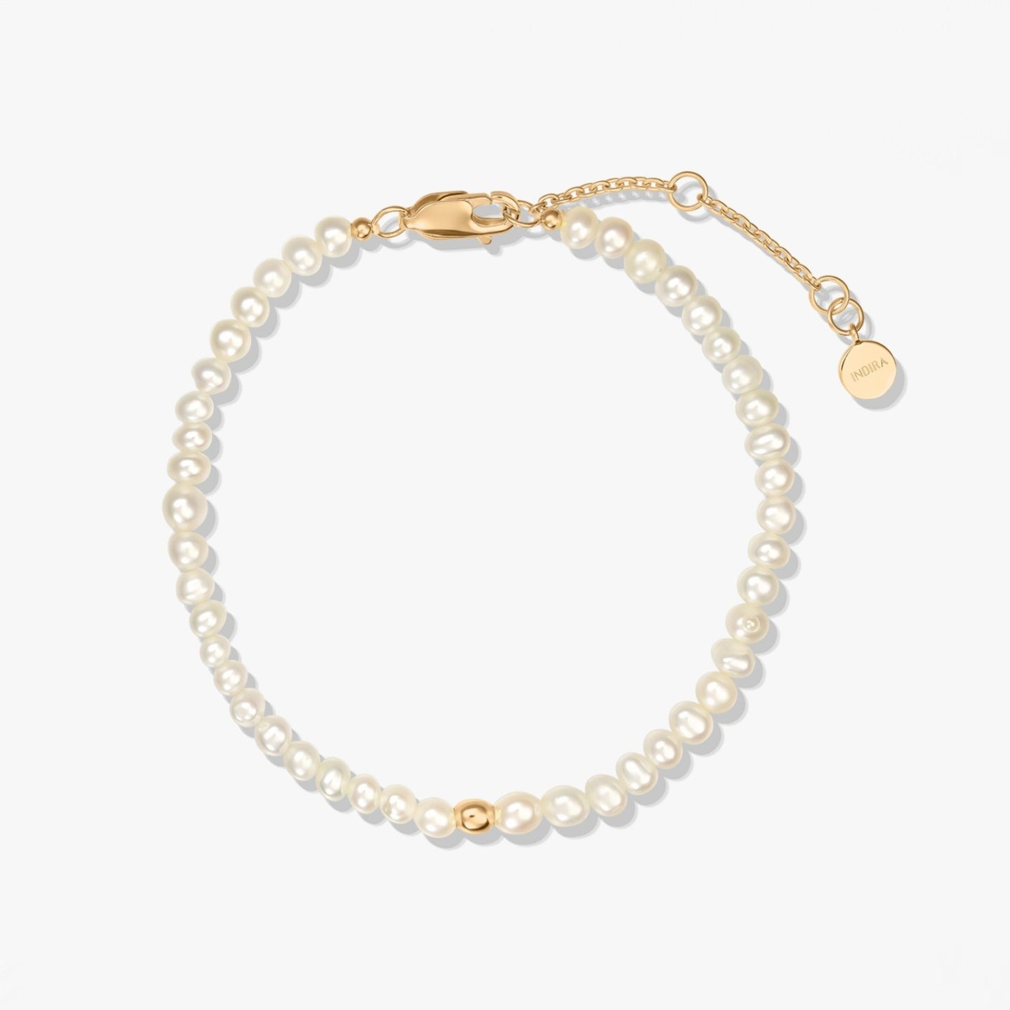 Bratara din argint Golden Glamour - Perle Naturale