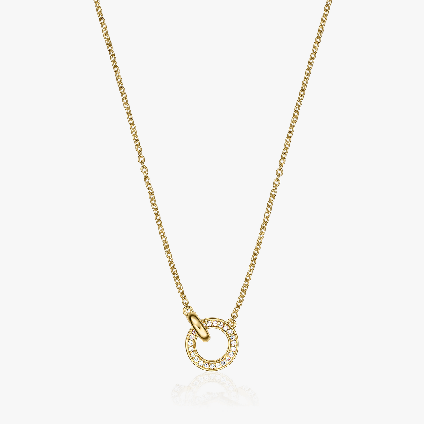 Colier din argint Golden Linked - Indira