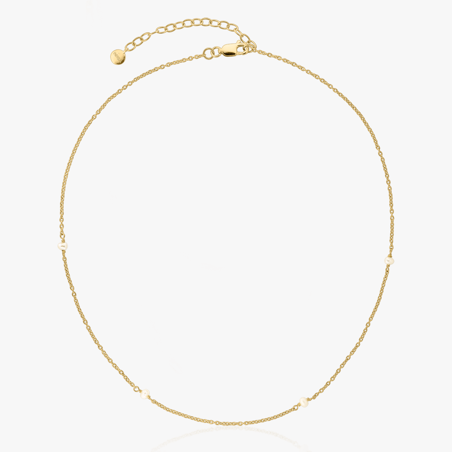 Golden Tiny Pearls ezüst nyaklánc - Indira