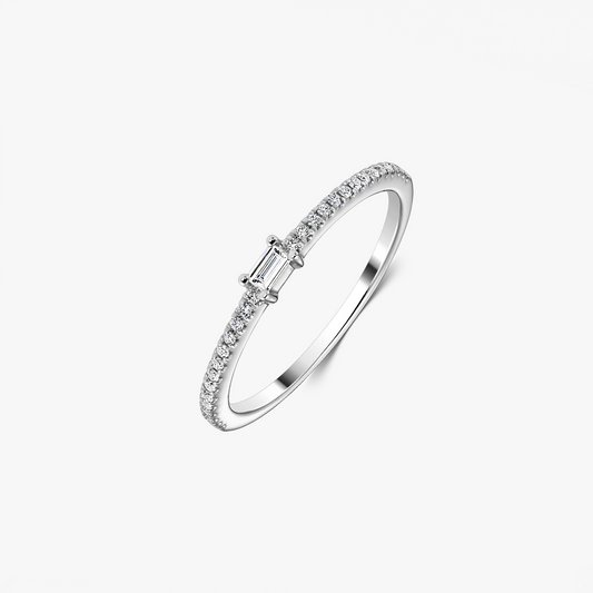 Inel din aur alb Celeste – Diamante