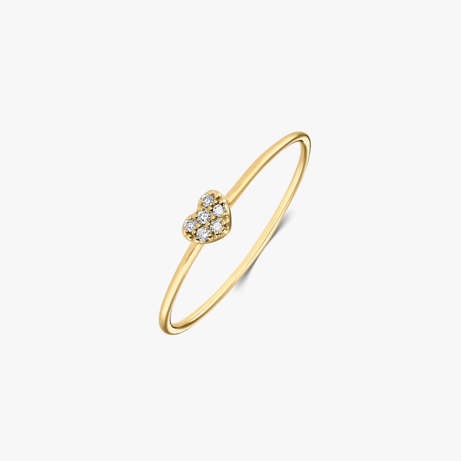 Inel din aur galben Alma – Diamante