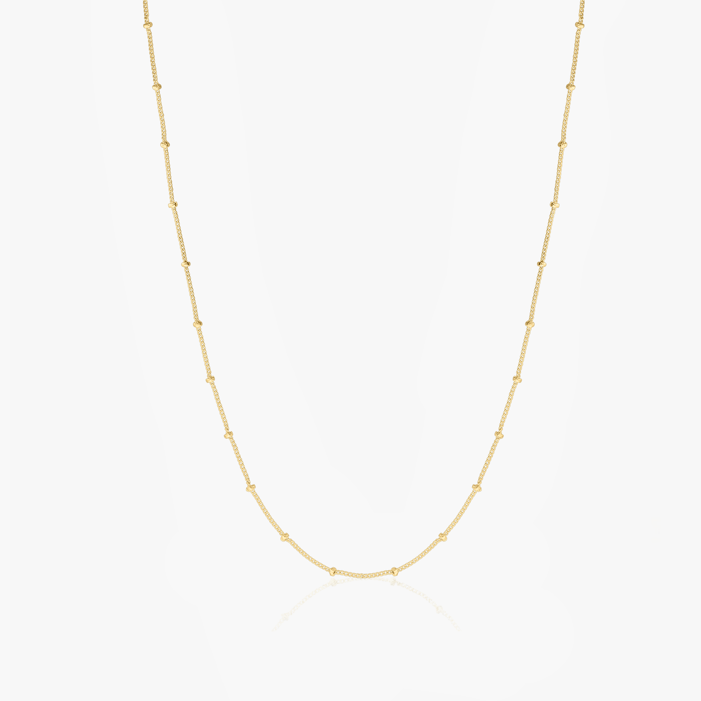 Golden Beaded ezüst lánc - Indira