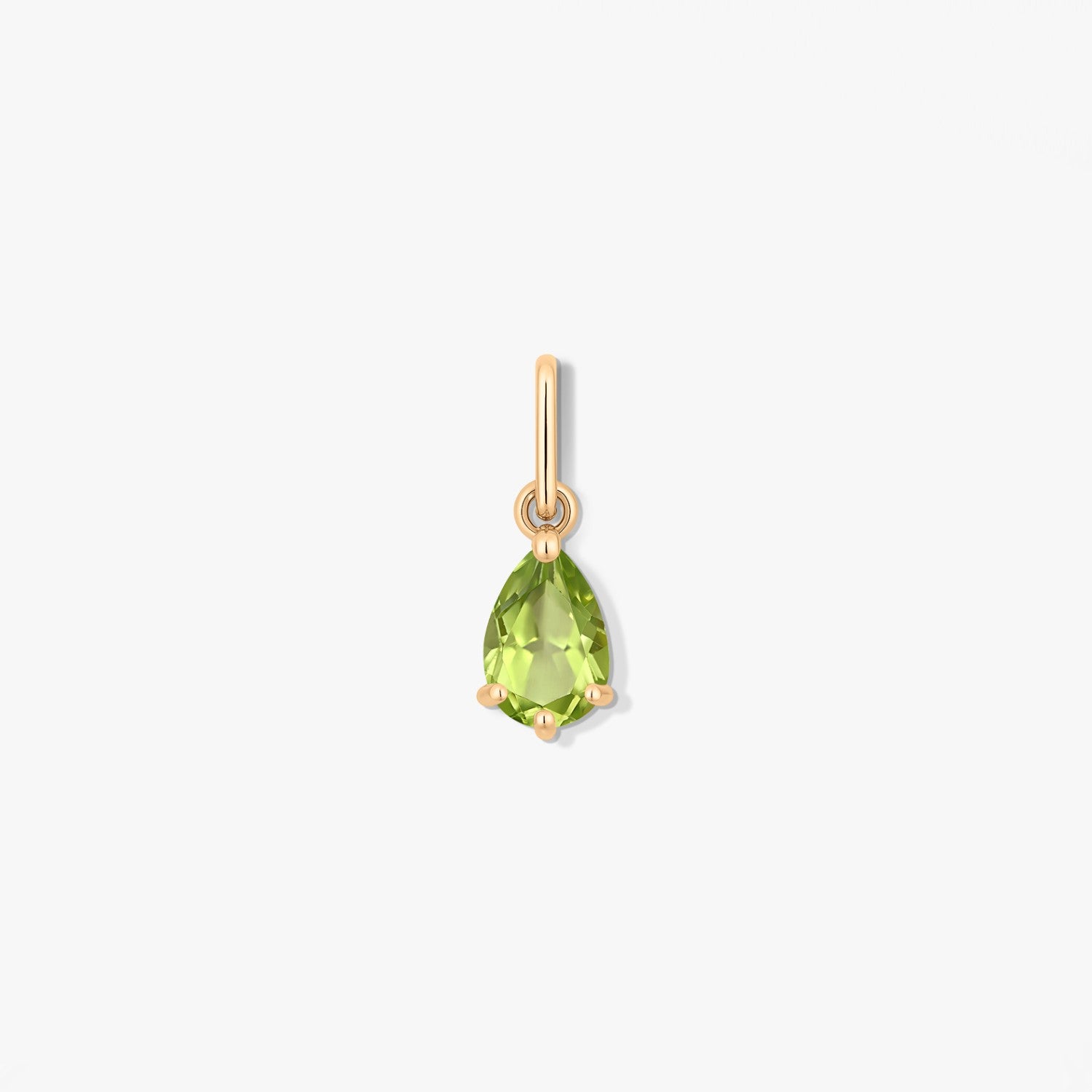Pandantiv din aur Birthstone August - Peridot