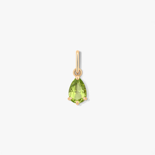 Pandantiv din aur Birthstone August - Peridot