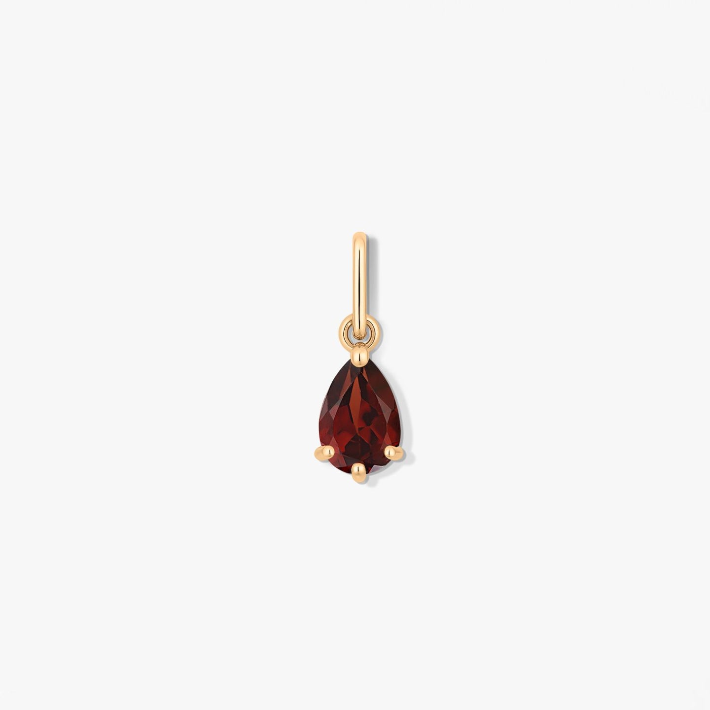Pandantiv din aur Birthstone January - Granat