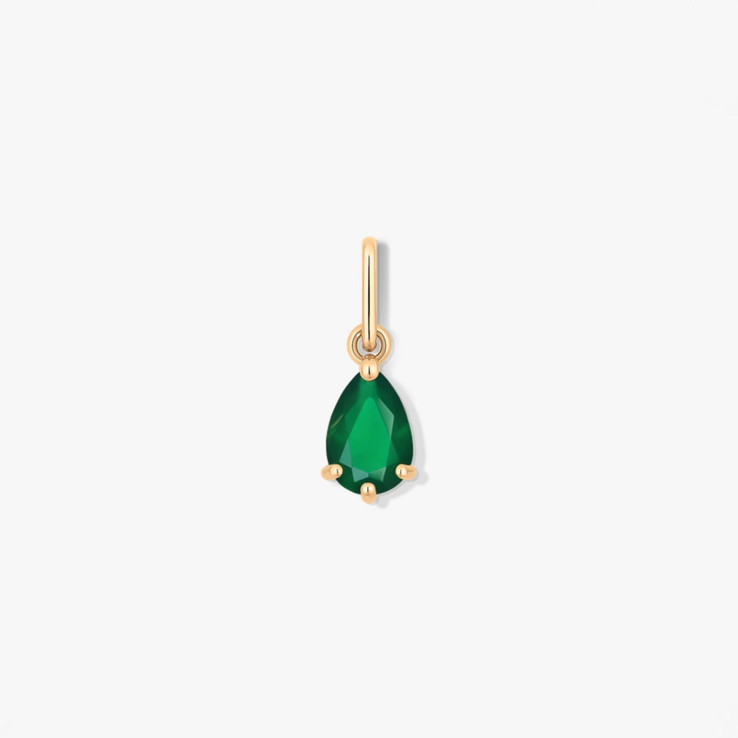 Arany Medál Birthstone Május - Zöld Achát
