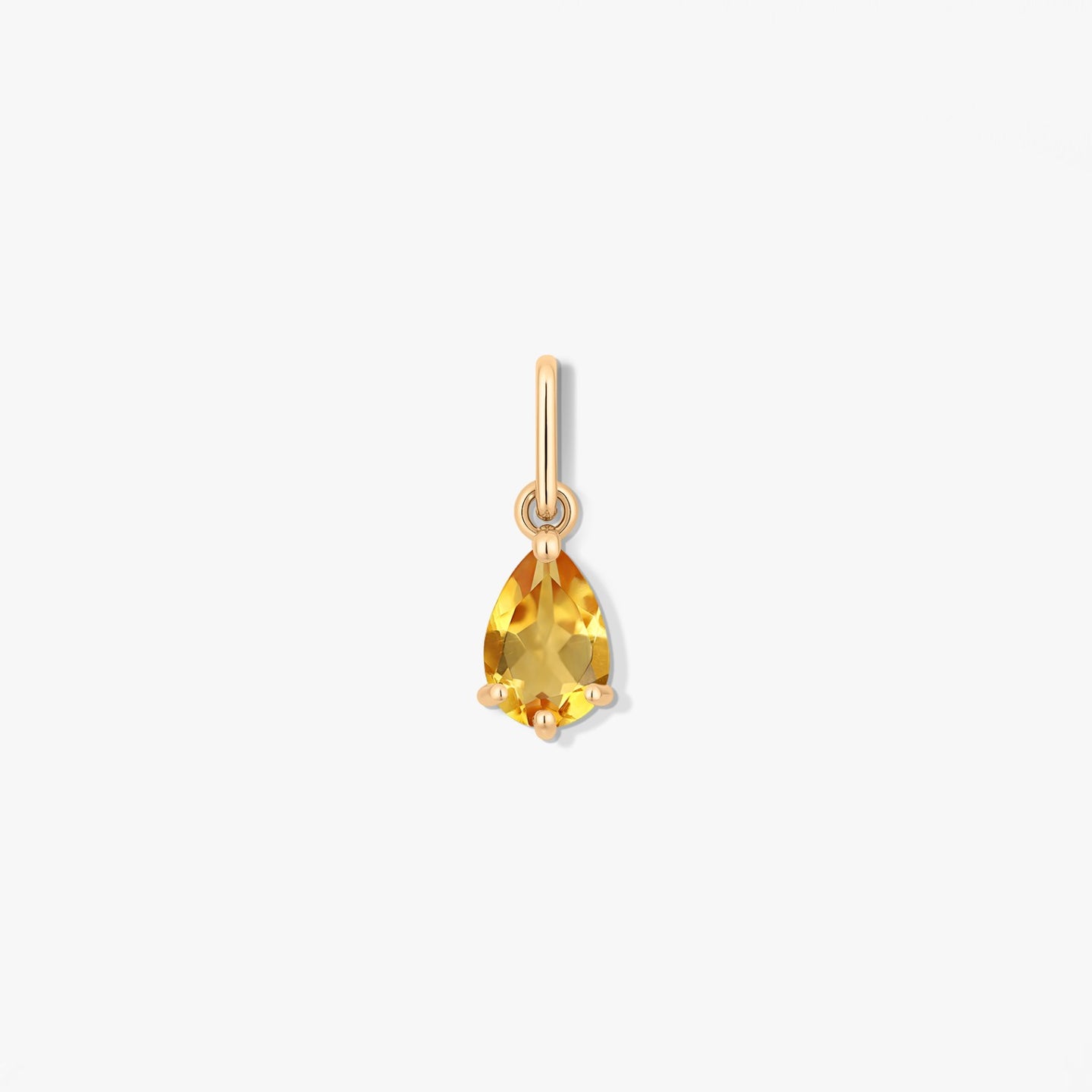 Pandantiv din aur Birthstone November - Citrin
