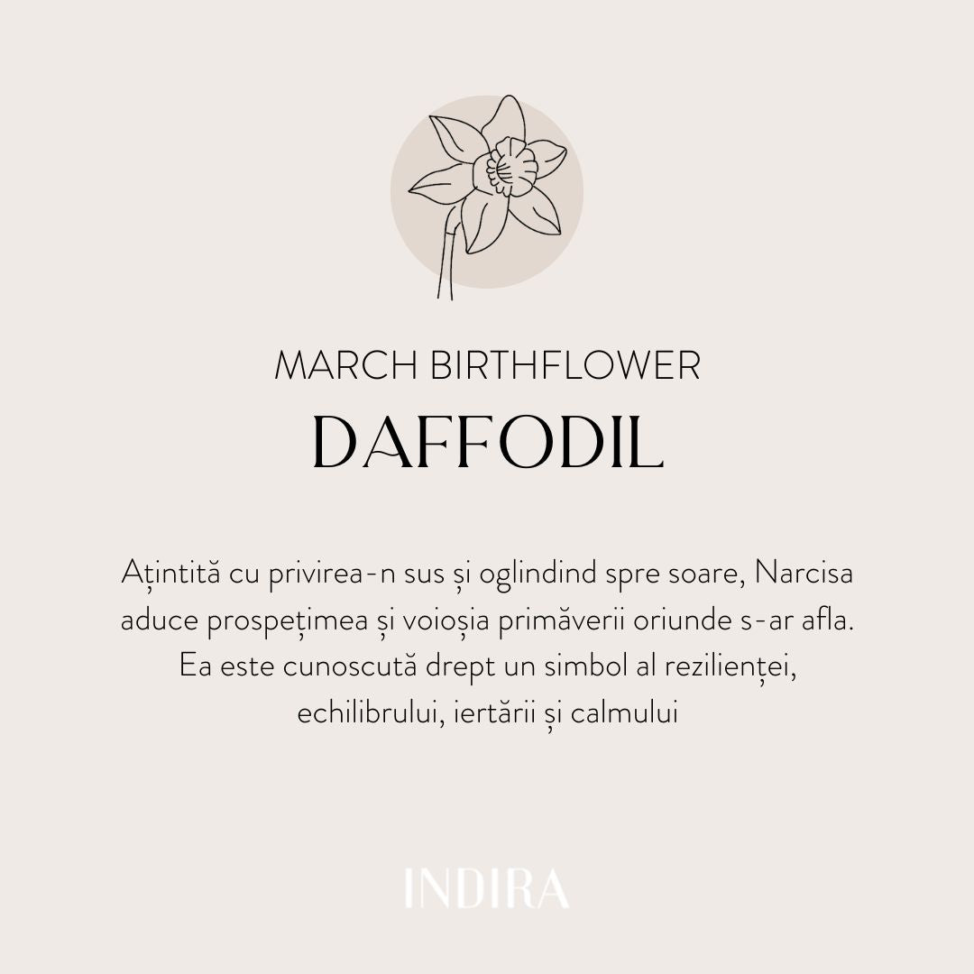 Golden Birthflower ezüst nyaklánc
