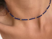 Colier din argint Golden SummerScape - Lapis Lazuli