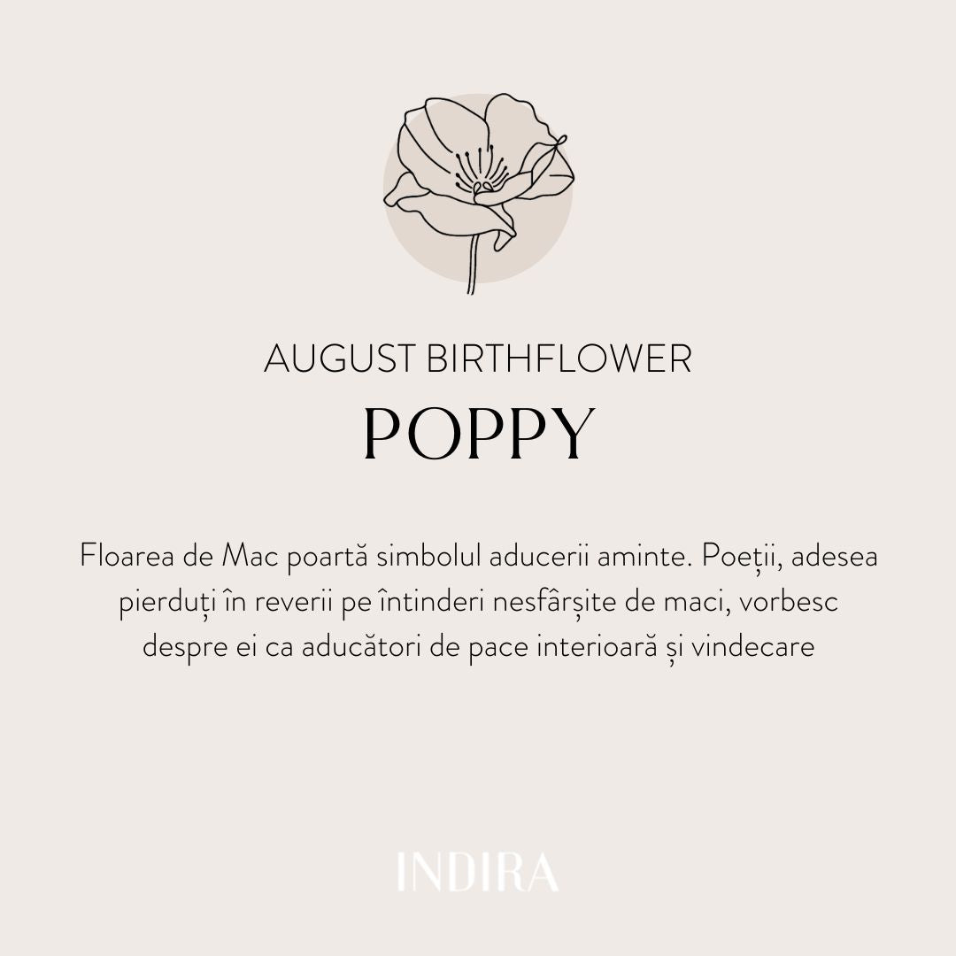 Golden Birthflower ezüst nyaklánc