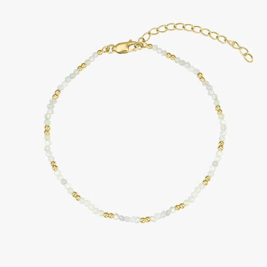 Brățară din argint Golden SummerScape – Acvamarin - Indira