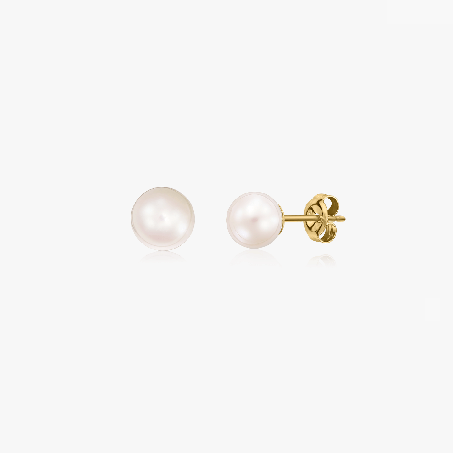Arany fülbevaló Pearl Studs - Indira