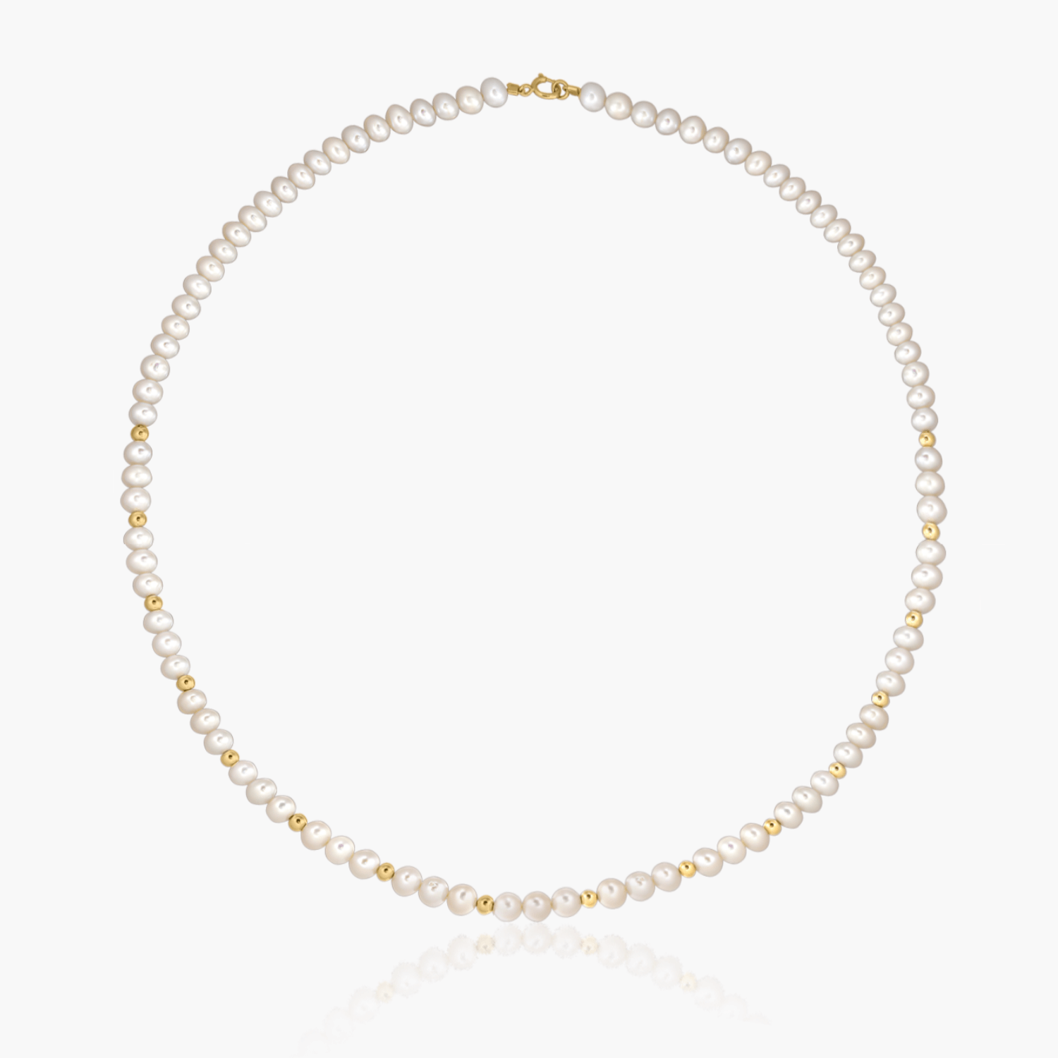 Colier din aur Golden Sonet - Perle Naturale