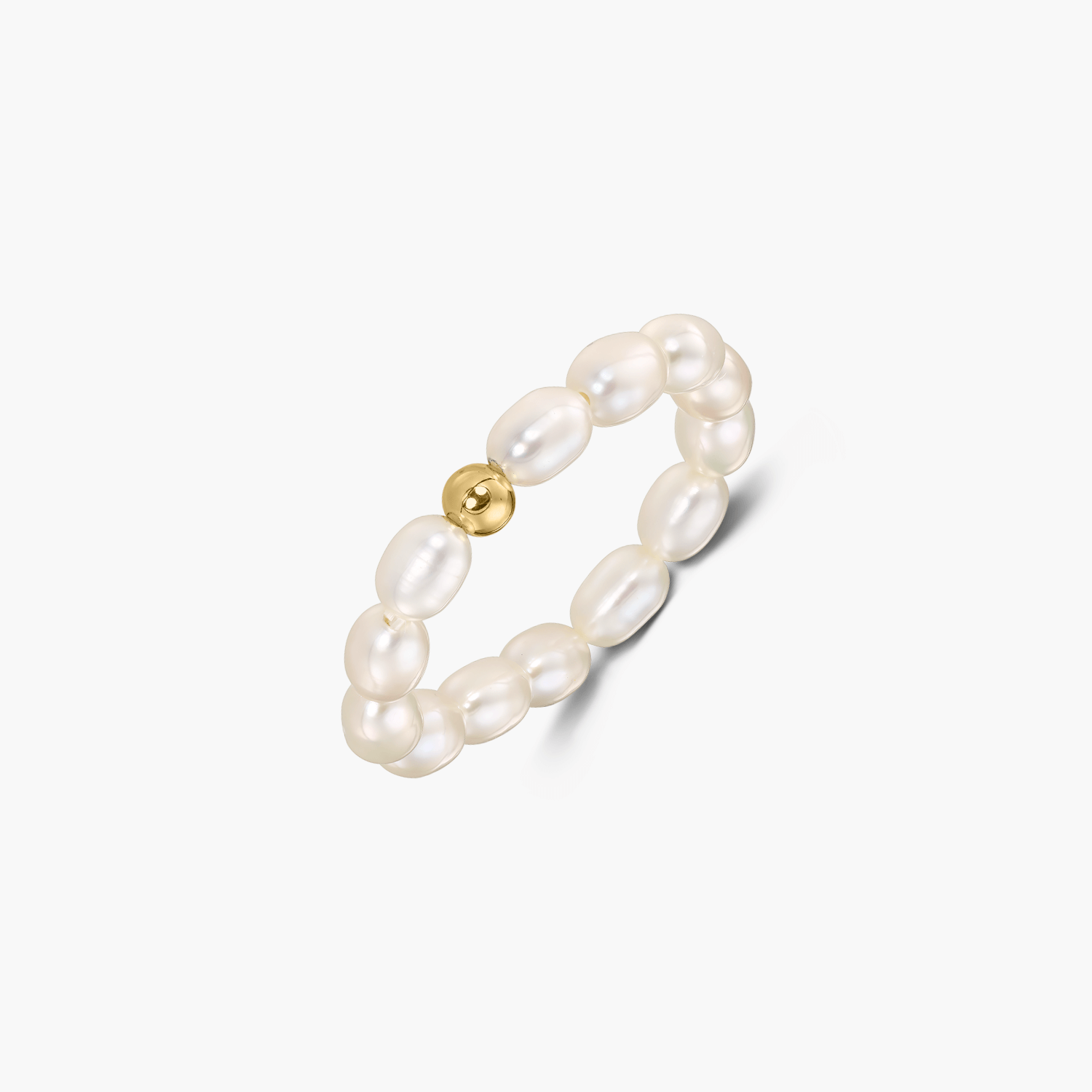 Inel din aur Glamour - Perle Naturale