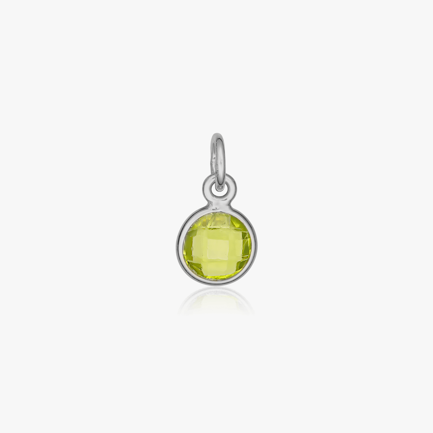 Pandantiv din argint Birthstone August - Peridot