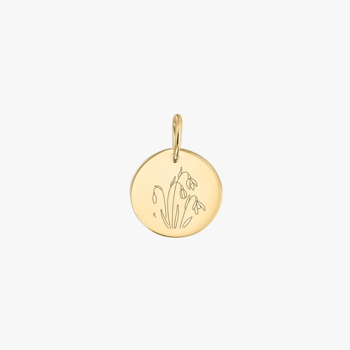 Arany Birth Flower medál - Januári Hóvirág - Indira