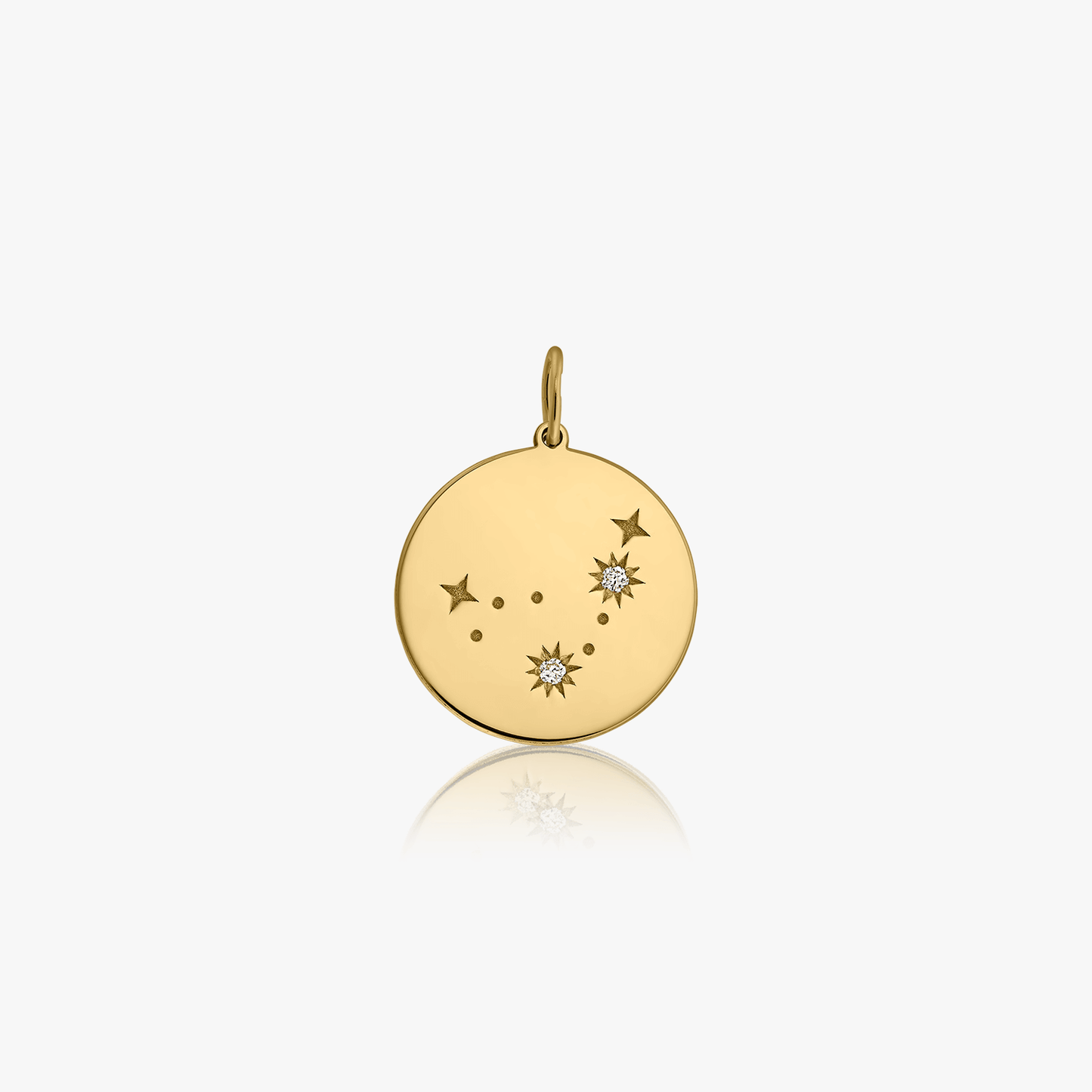Pandantiv din aur Zodiac - Capricorn