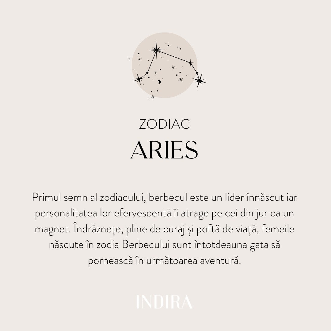 Pandantiv din aur Zodiac - Aries