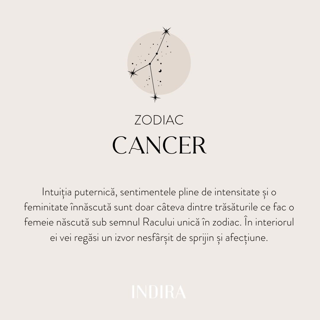 Colier din argint Golden Zodiac - Cancer