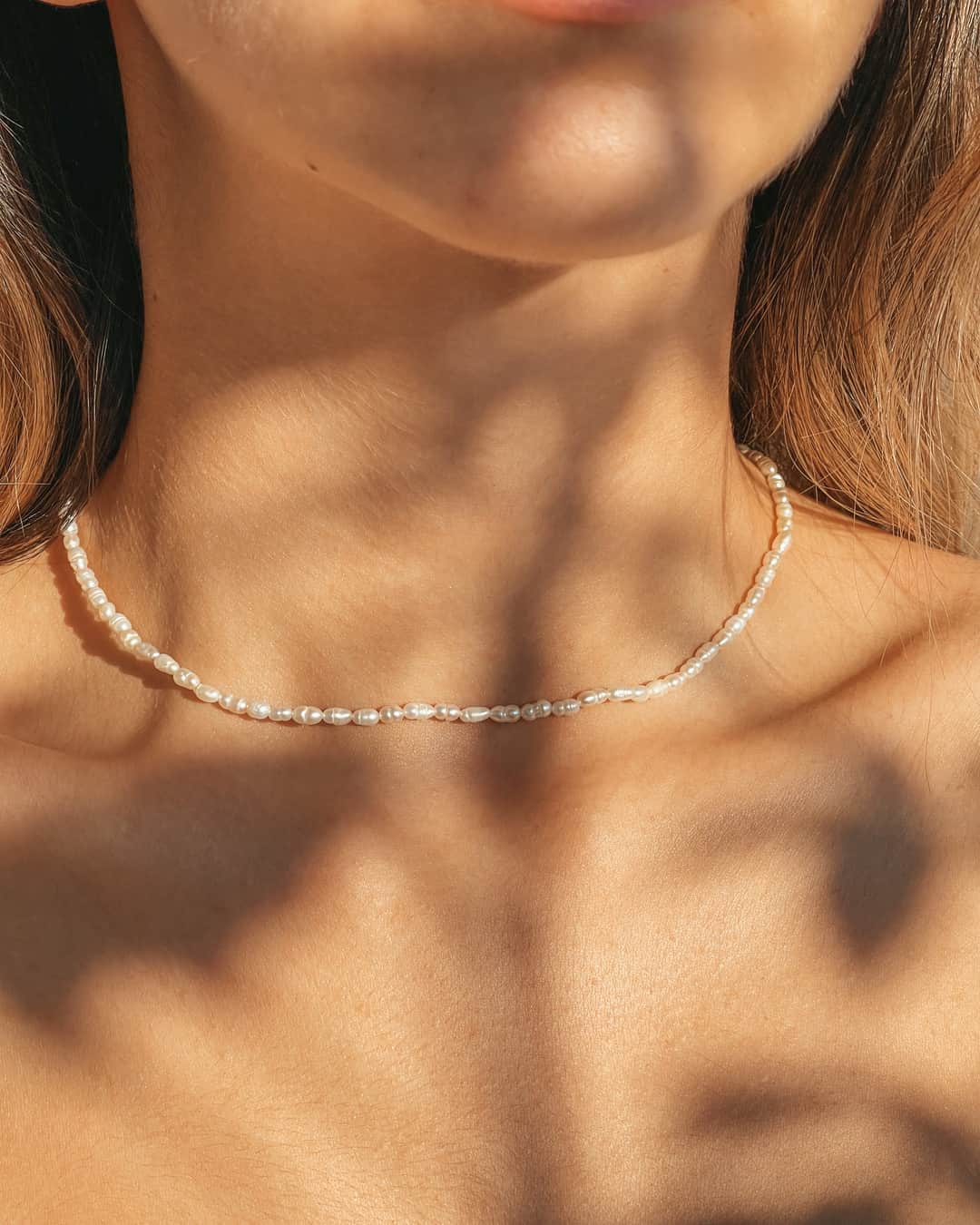 Colier din argint Locked - Perle Naturale