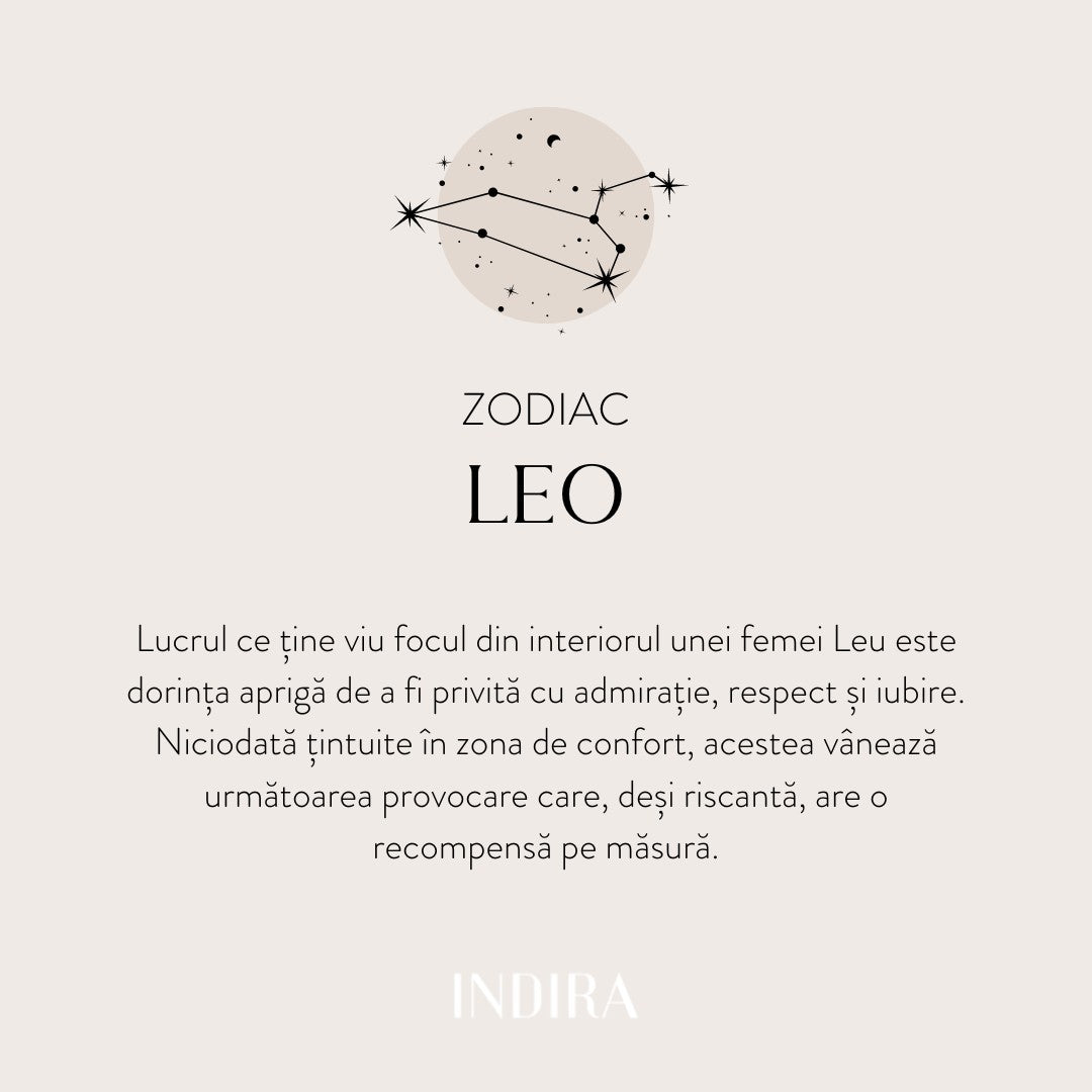 Pandantiv din aur Zodiac - Leo