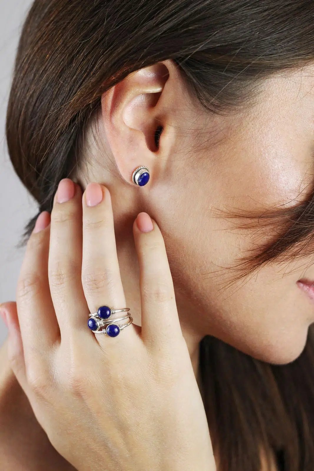 Inel din argint Firefly - Lapis Lazuli - Indira
