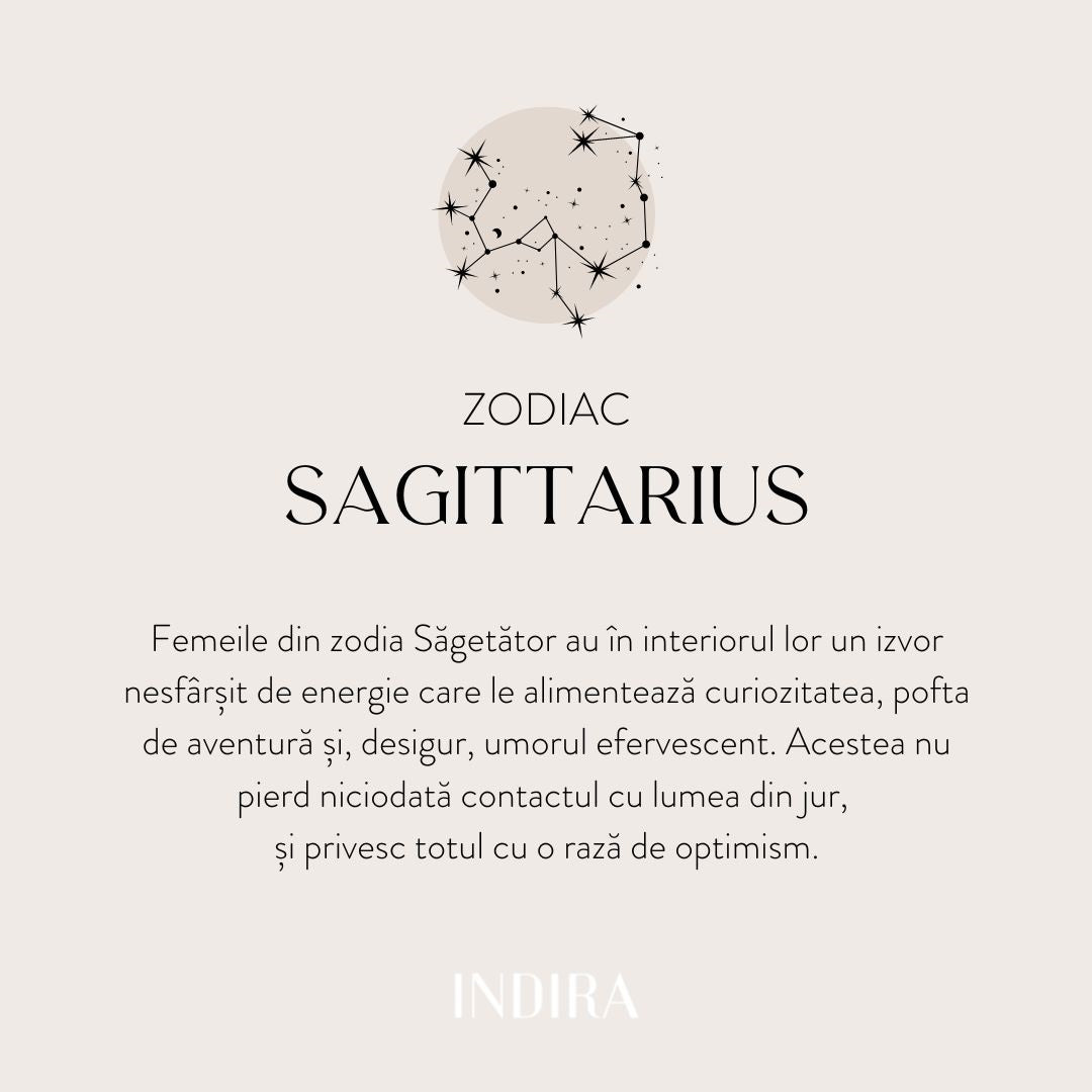 Colier din argint Golden Zodiac - Sagittarius