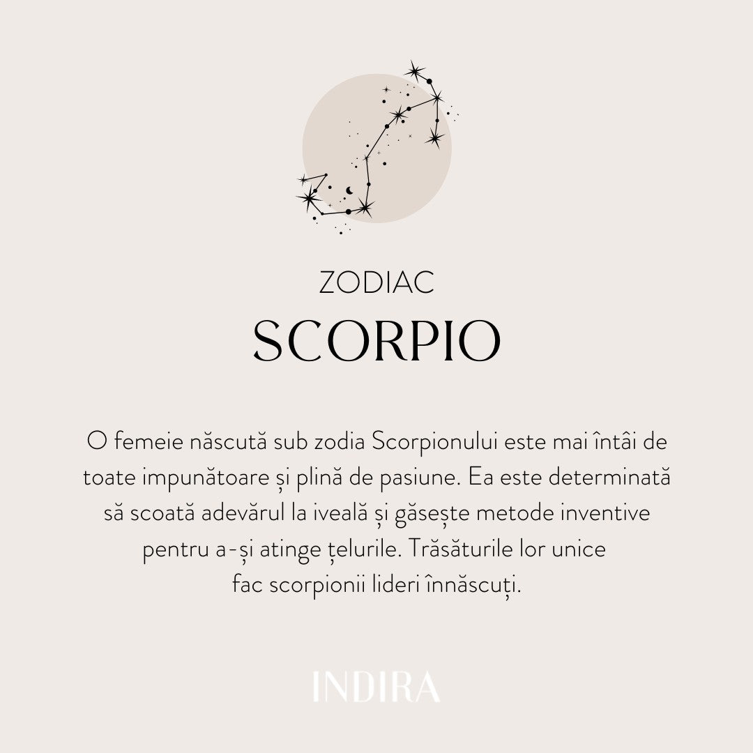 Pandantiv din aur Zodiac - Scorpio