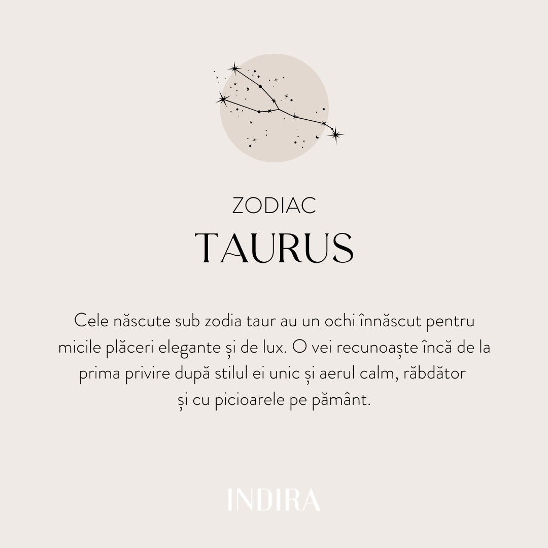 Pandantiv din aur Zodiac - Taurus