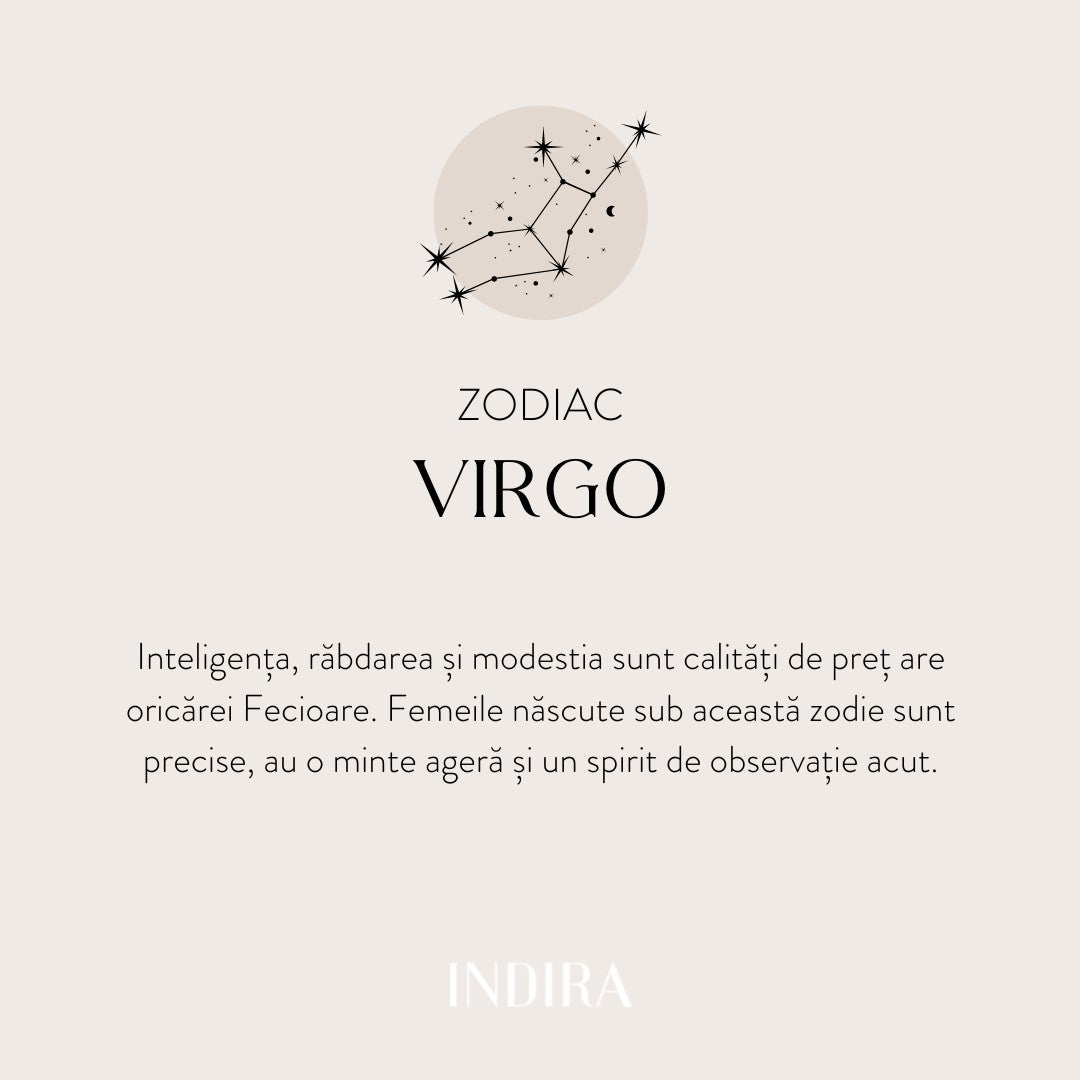 Pandantiv din aur Zodiac - Virgo